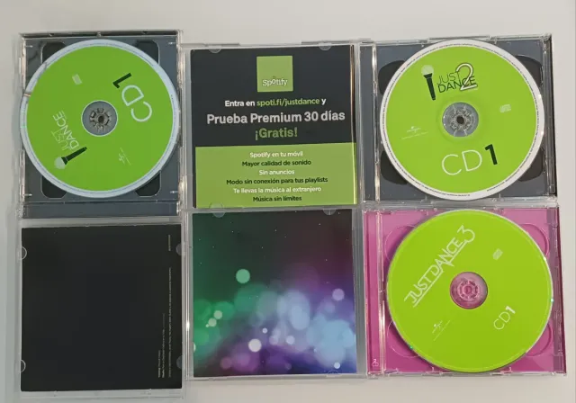 EXCELENTE Lote Just Dance (vol 1, 2 y 3) (6 CDs)