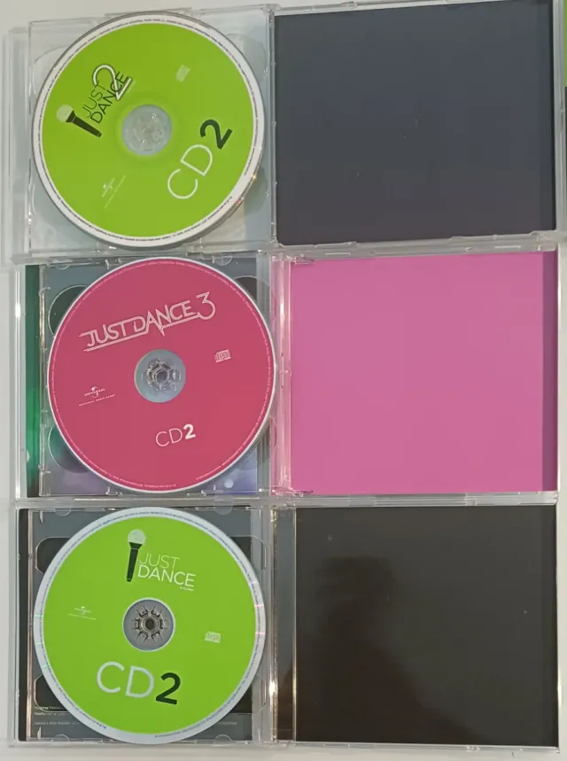EXCELENTE Lote Just Dance (vol 1, 2 y 3) (6 CDs)