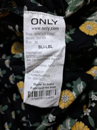 Vestido ligero floral ONLY Talla S