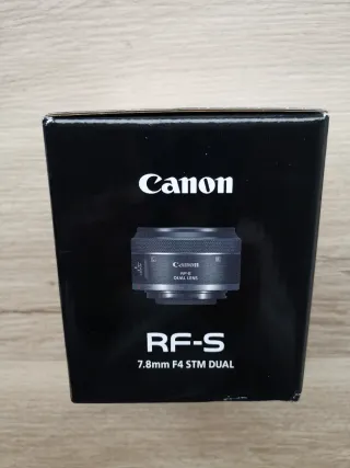 Canon RF-S 7.8mm f4 STM Dual NUEVA Garantía 3 anõs