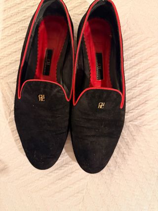 Manoletinas CH Negras y Rojas