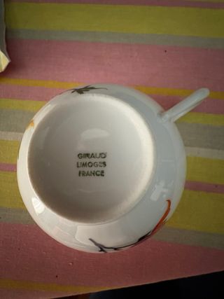 Juego de té Limoges Giraud 12 servicios