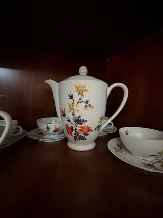 Juego de té Limoges Giraud 12 servicios