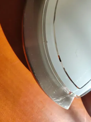 2 Apliques Lámparas Pared Cristal Metal