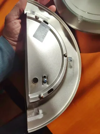 2 Apliques Lámparas Pared Cristal Metal