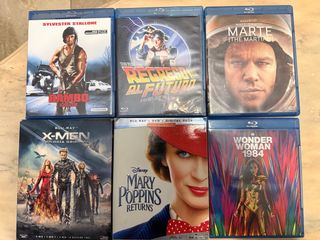 Lote 6 Películas Blu-ray