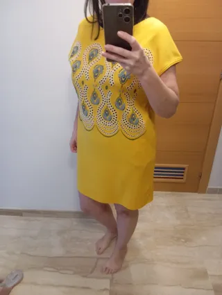 Vestido Sfera Amarillo Talla M