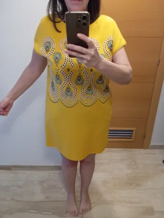 Vestido Sfera Amarillo Talla M