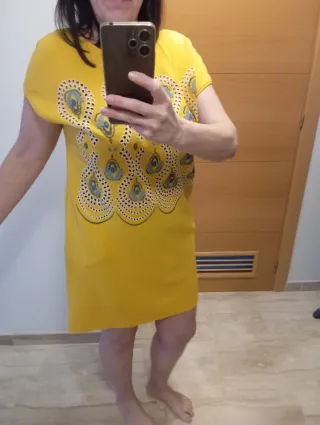 Vestido Sfera Amarillo Talla M