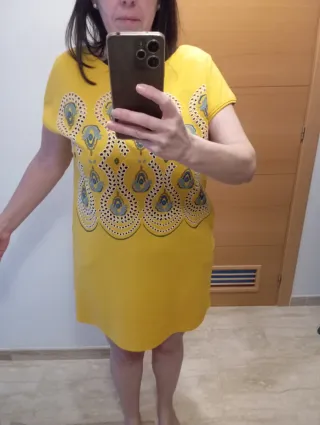 Vestido Sfera Amarillo Talla M