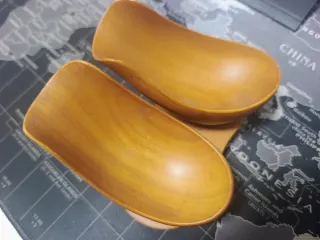 Portapipe vintage 2 posti legno chiaro.