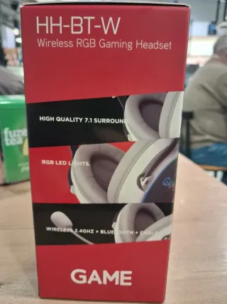 Auriculares Gaming GAME HH-BT-W RGB Inalámbricos