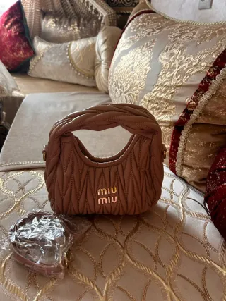 Bolso Miu Miu rosa acolchado