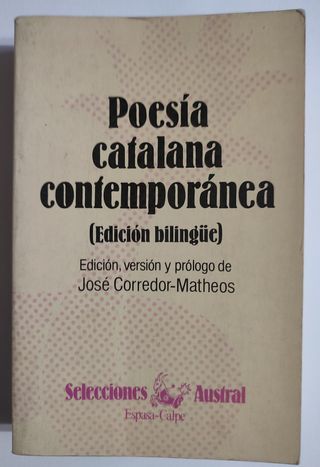 Poesía catalana contemporánea (biling.)