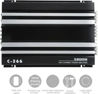 Amplificador estéreo para automóvil 5800W 12V