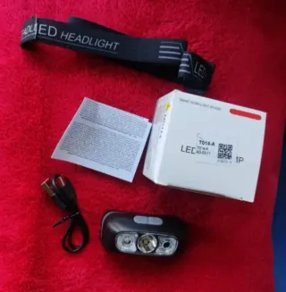 Linterna Frontal LED T014-A con Cable USB