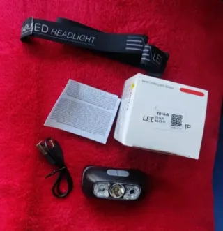 Linterna Frontal LED T014-A con Cable USB