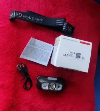 Linterna Frontal LED T014-A con Cable USB