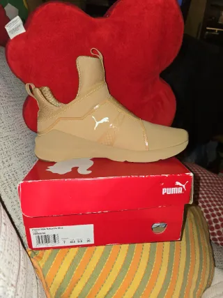 Zapatillas Puma Beige/Dorado