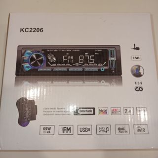 Radio Coche 1DIN Bluetooth Manos Libres 4x65W