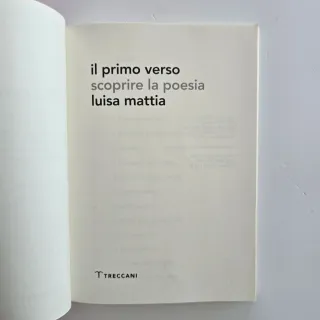 Il primo verso. Scoprire la poesia