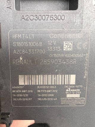 Módulo Confort HFM Renault Continental 285903438R