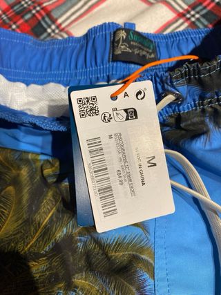 Bañador Superdry Talla M Palmeras y Piscina