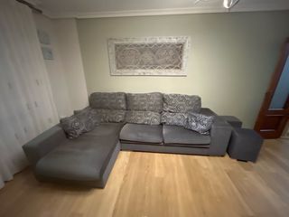 Sofá chaiselongue 2,80m gris