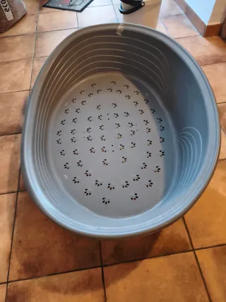 Cama Grande para Perro Gris