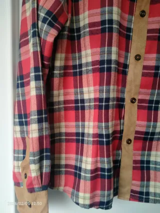 Camisa cuadros mujer XXL nueva con etiqueta