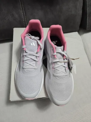Zapatillas Adidas Runfalcon 3 K Gris/Rosa