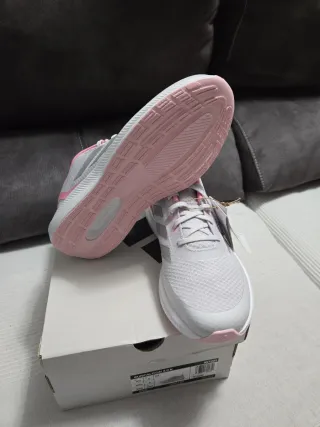 Zapatillas Adidas Runfalcon 3 K Gris/Rosa