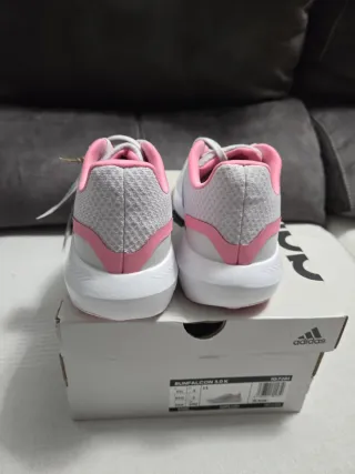 Zapatillas Adidas Runfalcon 3 K Gris/Rosa