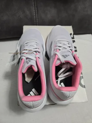 Zapatillas Adidas Runfalcon 3 K Gris/Rosa
