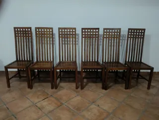 6 Sillas Comedor madera de Teka