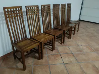 6 Sillas Comedor madera de Teka
