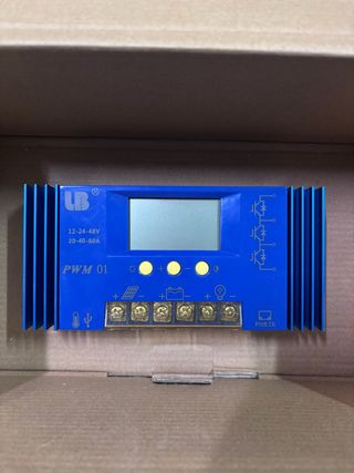 Controlador Carga Solar PWM 01 12-48V 60A