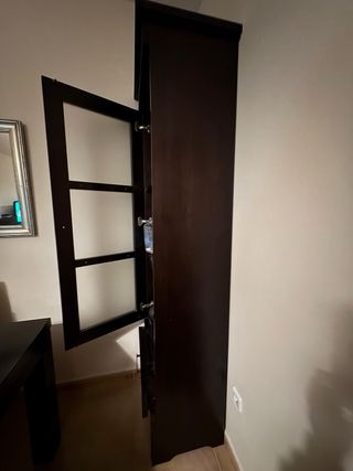 Mueble salón color wengué Madera maciza