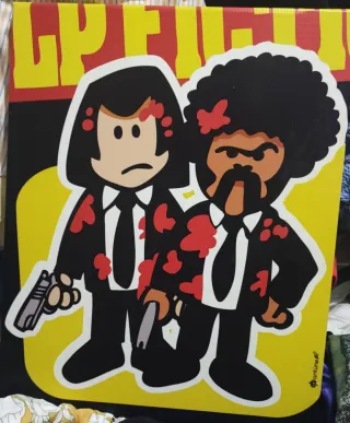 Lienzo Pulp Fiction Pop Art