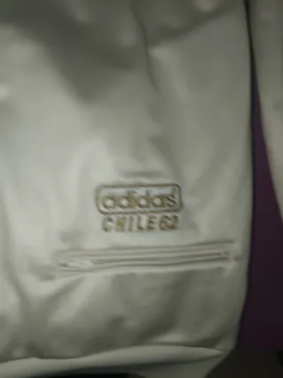 Chaqueta Adidas Blanca y Dorada