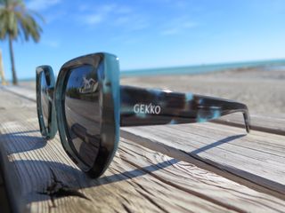 Gafas de Sol Gekko Geométricas Carey Azul