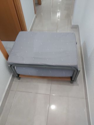 Puf Cama Plegable Beige