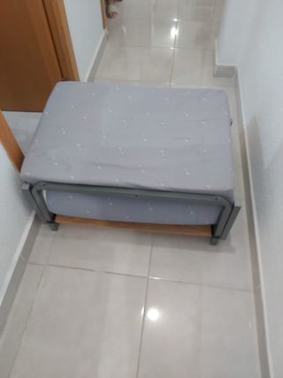 Puf Cama Plegable Beige