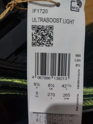 Adidas Ultraboost Light Talla 42 2/3