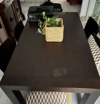 Mesa comedor y 6 sillas madera