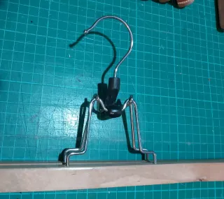 20 Perchas Madera Pantalón Metal