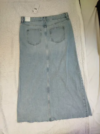 Falda vaquera larga Mango nueva