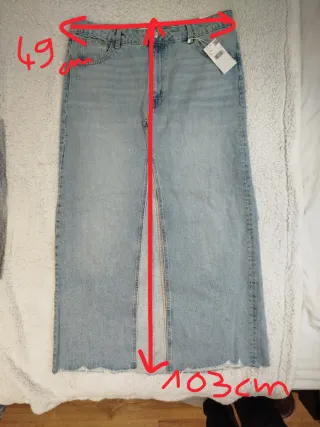 Falda vaquera larga Mango nueva