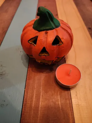 Figura de calabaza para vela Halloween