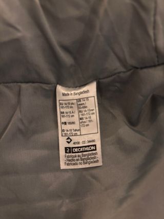 Chaqueta acolchada niña Quechua talla 14-15 años